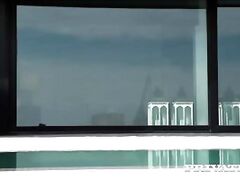 Private.com beautiful busty brunette fucks while being watched