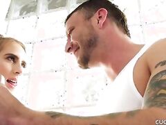 She fucks her trainer in front of her husband