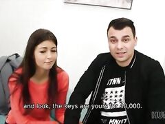 HUNT4K. Hot sex with pretty teen girl costs a lot