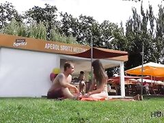 HUNT4K. Young hottie picked up and fucked by lover in tight asshole