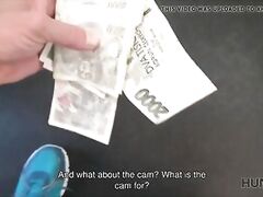 HUNT4K. Attractive girl and her cuckold BF couldn't say no..